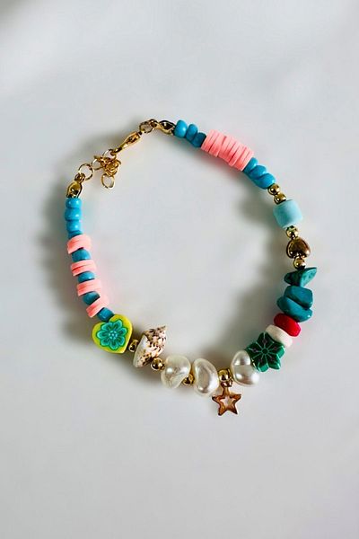 PETEK AKSESUAR FIMO BAROCK PEARL SHELL BRACELET