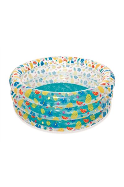 BESTWAY مسبح سي لايف قابل للنفخ بثلاث طبقات 150 53 سم أزرق