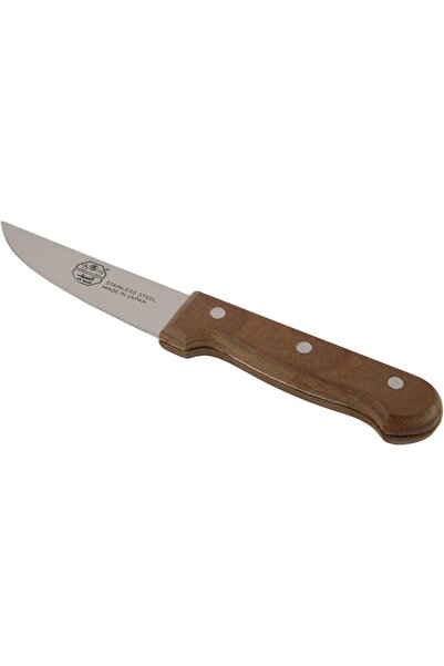 ALSAIF Multi-purpose Kitchen Knife With Wooden Handle By Al Saif, Color: Multi, Size: 5 Inches