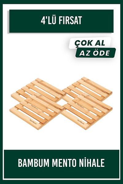 Bambum 4-Piece Mento Square Nihale B3009