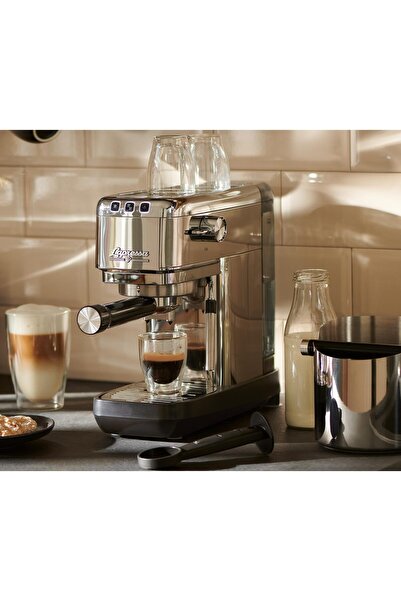 Tchibo "Lapressa" Manual Espresso Machine, Stainless Steel