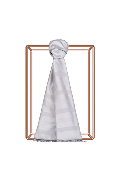 ipekevi Μεταξωτό σάλι Ice White Mono Blinds