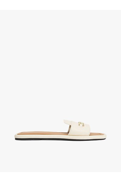 Tommy Hilfiger KOŽENÝ KOŇSKÝ MULE