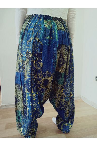 hoaryage Pânză de presiune din viscoză, cu modele florale, cu buzunare, 100% bumbac