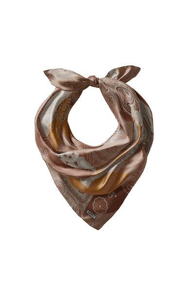 ipekevi Patchwork Patterned Silk Handkerchief Model 14