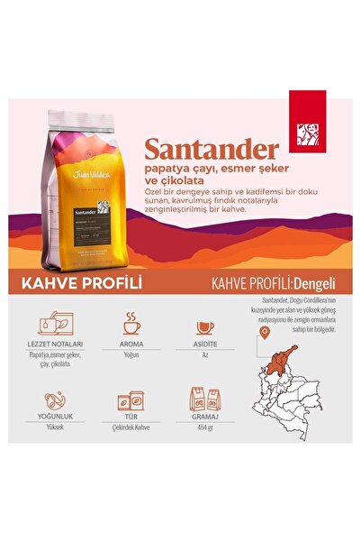 JUAN VALDEZ Santander Çekirdek Kahve 454gr
