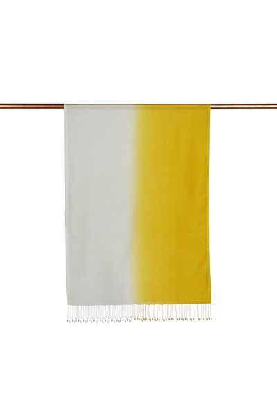 ipekevi Gold Silver Gradient Silk Shawl