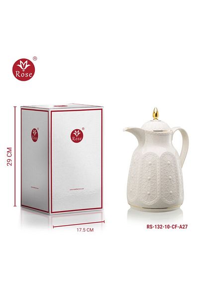 Rose Rs-132-Islamic patterned coffee thermos, rose (1000) ml