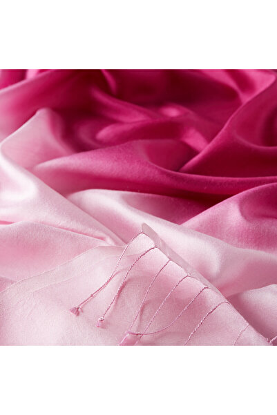 ipekevi Fuchsia Powder Gradient Silk Shawl
