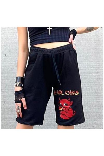 Köstebek Βαμβακερό χτενισμένο Unisex σορτς Devil Child