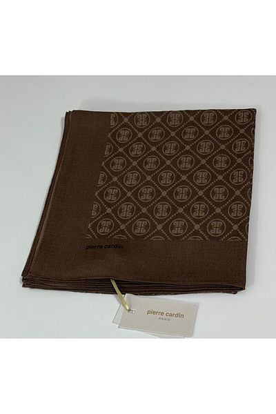 Pierre Cardin Φουλάρι Elegans Monogram - 1090750 -932 Καφέ