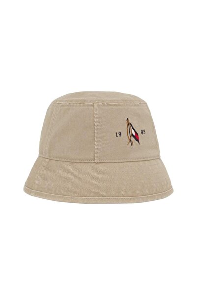 Tommy Hilfiger Ανδρικό Καπέλο Τύπου Bucket με Σχέδιο Σημαίας και Εφέ Πλύσης γ...