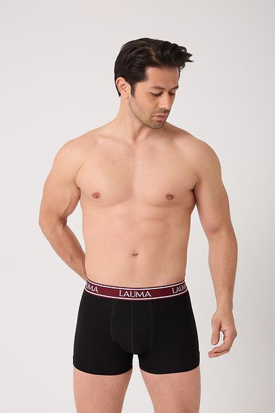 LAUMA Βαμβακερά εύκαμπτα Lycra Μαύρα Ανδρικά Μπόξερ Πακέτο 9