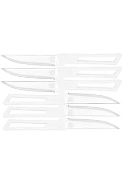 ALSAIF Stainless Steel Fruit Cutting Knife Set By , Lightweight Design, Easy To Clean, White Handle