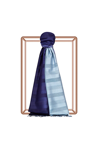 ipekevi Синій камінь Моно Жалюзі Деграде Шовковий шарф