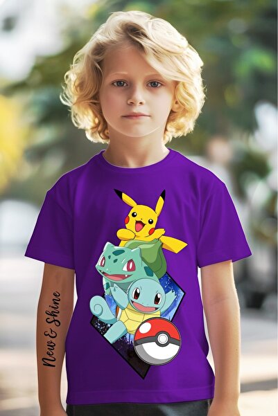 New Shine TRICOU POKEMON CU IMPRIMEU OVERSIZE COPII