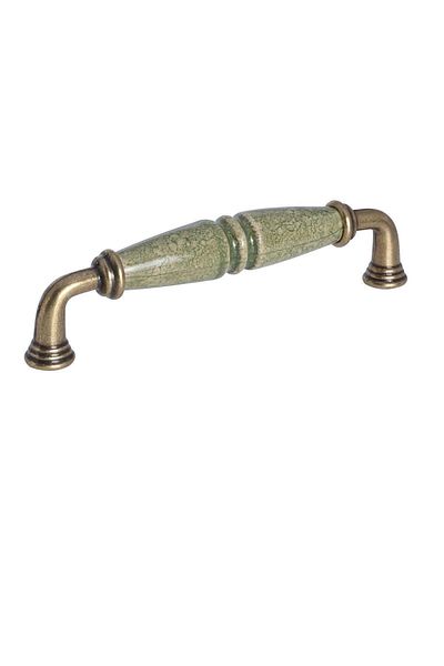 Porcellana Perla 12,8Cm-Porcelain Cabinet Drawer Furniture Handle Bathroom Kitchen Handle Kulb Child Handle Pearl 128mm -Stk0048