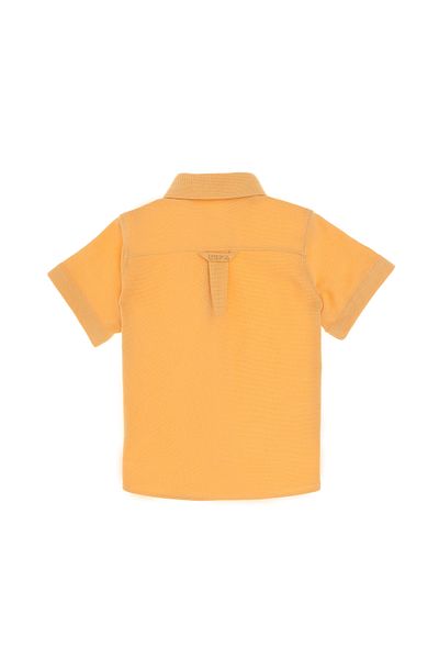 U.S. Polo Assn. Оранжева плетена риза за момче 50300743-VR202