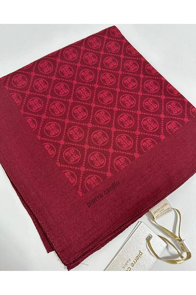 Pierre Cardin Φουλάρι Elegans Monogram - 1090750 -941 Claret Red