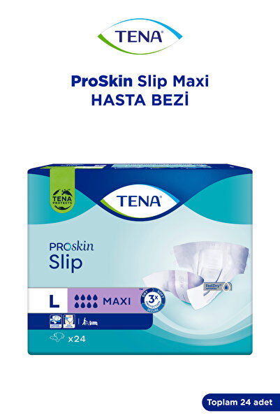 TENA Slip 8 Damla Maxi Premium Büyük Boy Large Belbantlı Hasta Bezi 24'lü 1 Paket