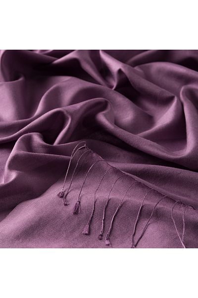 ipekevi Fig Purple Mono Shutter Silk Shawl