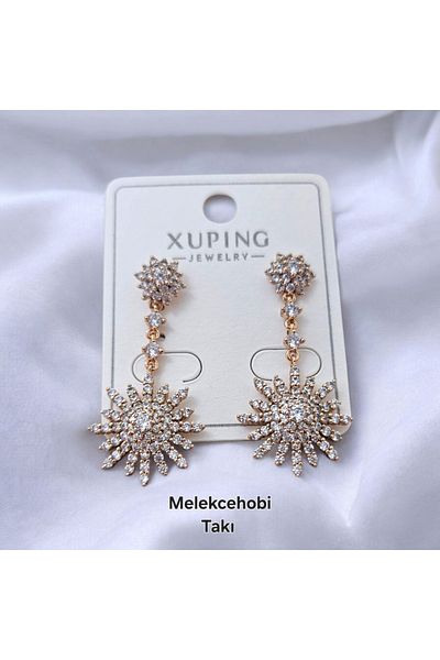 XUPING JEWELRY Melekcehobi Jewelry Xuping Rose Glittering Earrings