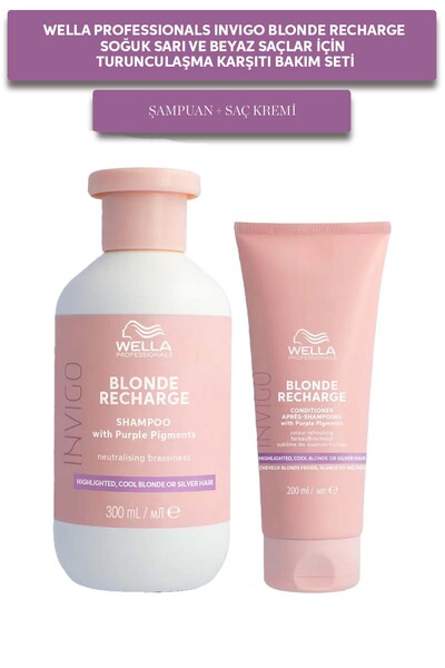 Wella Professionals Invigo Blonde Recharge Sarı Saçlar İçin Nötrleştirici Bak...