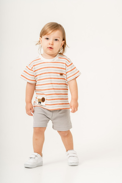 JNF kids Baby Boy Summer Shorts T-Shirt Two-Piece Set