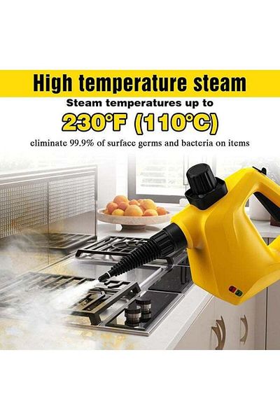 COOYA Multipurpose Steam Cleaner,11 Accessories for Carpet Kitchen Bathroom,350ml 2.5m ABS