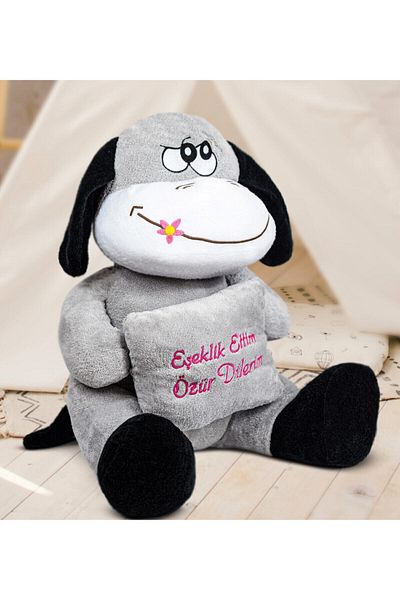 ÖZGÜNER 97 cm Donkey I Apologize Plush Donkey (100% Domestic Production)