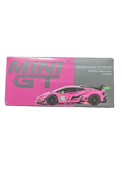mini gt 1:64 Lamborghini Hurac N Gts Evo2 # 83 Iron Dames (Imsa Daytona 2023)