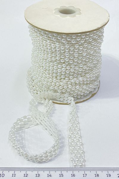 Hayalperest boncuk 5 Mt Half Row Ribbon Pearl