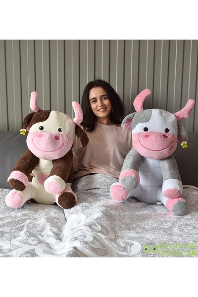 Özgüner Oyuncak colorful cute cow Plush Toy for Your Home - Relaxing Friend