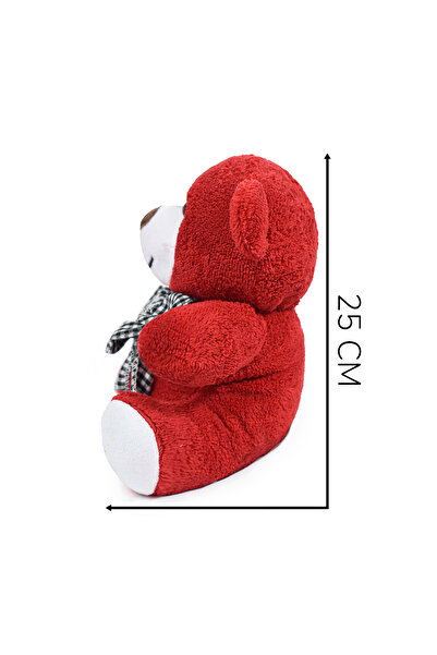 Özgüner Oyuncak Özgüner Sitting Plush Teddy Bear with Bow Tie: Your Sweetest Gift Option! (100% Local)