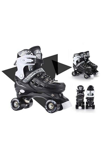 Yelajoy Inline Adjustable Skates for Kids, With 8 Full Light Up Wheels, Roller Blades, Gift for Kids 3+