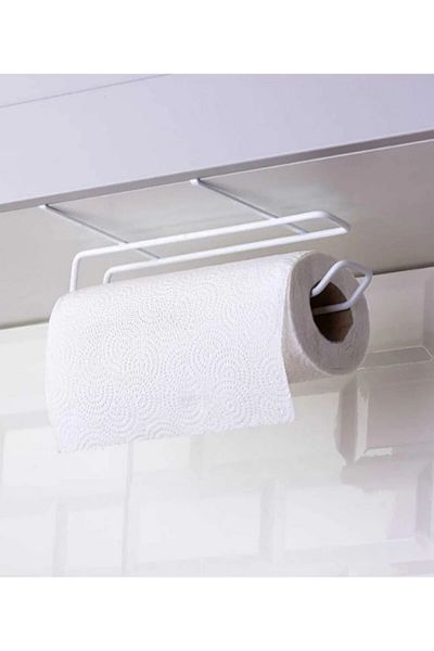 MultiStore White Snap-On Paper Towel Holder Hanging Paper Towel Holder