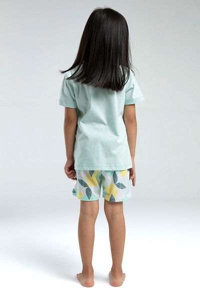 ROLY POLY Girl Mint Green Shorts Suit Double