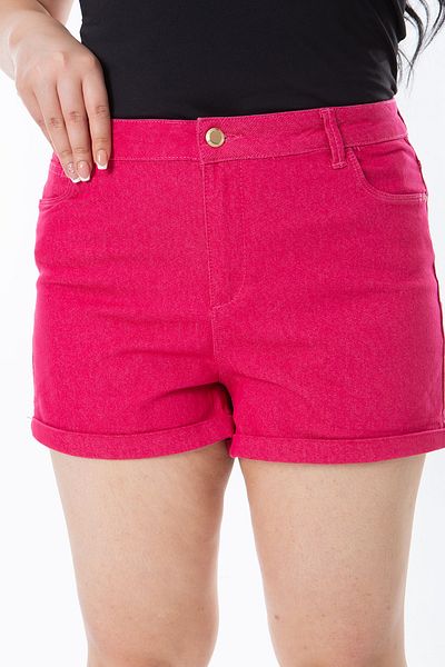 Şans Pantaloni scurți Fujya de mărime mare - Lycra, picior dublu, cinci buzunare 65N38211