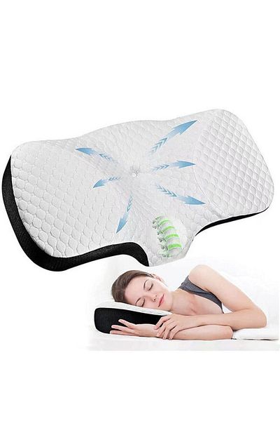 COOYA Neck Orthopedic Pillow, Removable And Washable, Memory Foam Relaxation Cervical Spine