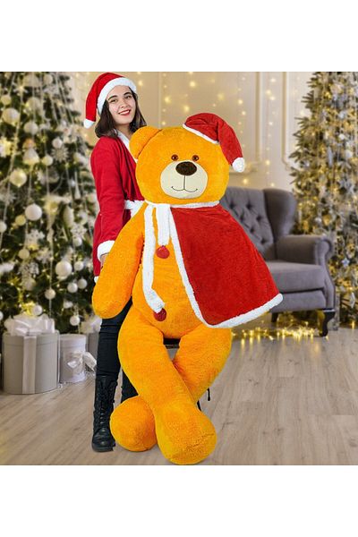 Özgüner Oyuncak 160 Cm Santa Claus Cloaked Teddy Bear New Year, Christmas Gift