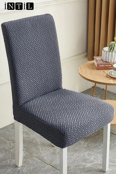 intil Κάλυμμα καρέκλας σε χρώμα Anthracite - Κάλυμμα καρέκλας Elastic and Lycra 1 Τεμάχιο