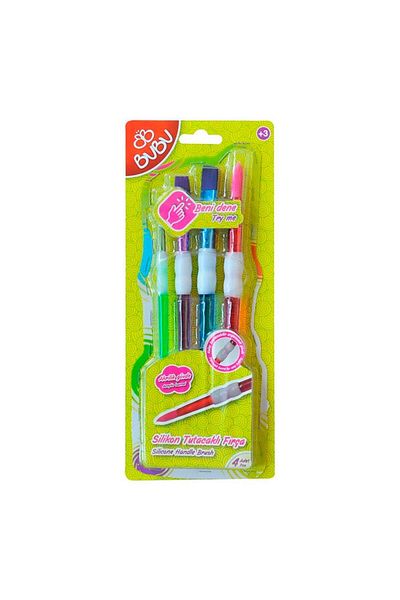 Bubu Set of 4 with Silicone Brush Holder Fr003