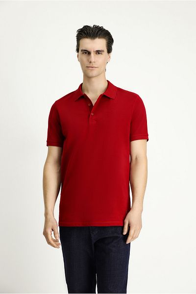 Kiğılı Embroidered Slim Fit Cotton Polo Collar T-Shirt