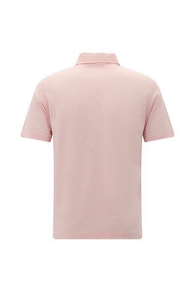 Abdullah Kiğılı Regular Fit Patterned Embroidered Cotton Linen Polo Neck T-Shirt
