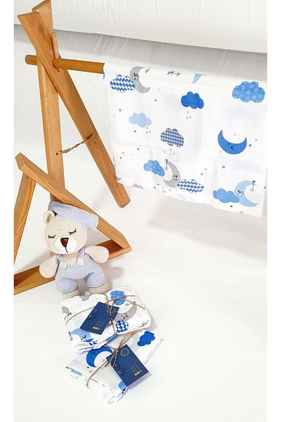 tiny plans Cloud Pattern Elastic Single Sheet Pillowcase Set