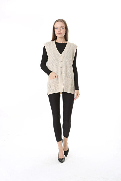 nacar çarşı Kadın Mevsimlik Triko Yelek - Anne Yeleği - Şık ve Rahat Kesim
