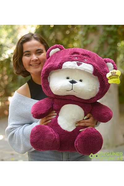 Özgüner Oyuncak Uykumcuk Gold Hooded Plush Bear Special for Lover 90 Cm (100% DOMESTIC)