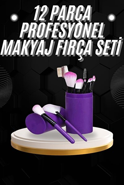UCUZTEKNO 12 Pieces Professional Makeup Brush Eyeshadow Brush Blush Brush Sof...