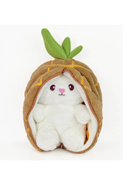 HARİKA PELUŞ FABRİKASI Çilek Tavşan Çantalı Sevgiliye Özel