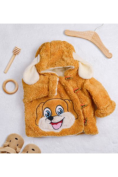 Pandamkee Plush Doll Jacket with Cute Dog Figure